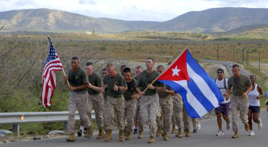 The 2006 annual Cuban-American Friendship Run, on the Guantanamo Bay Naval Base.png