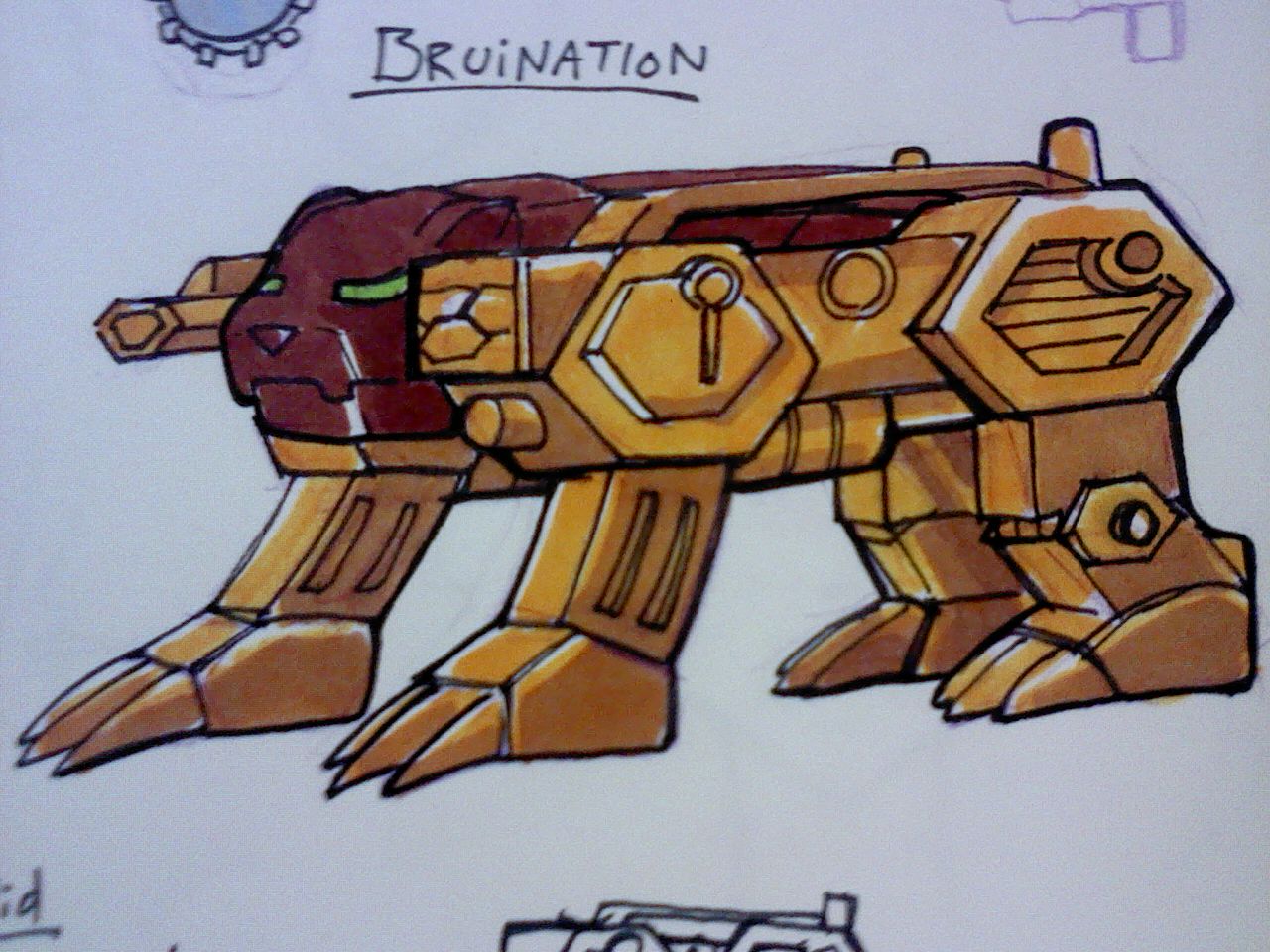 Early concept sketch called Bruination