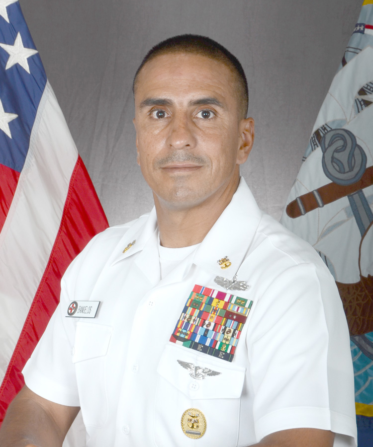 US Navy Command Master Chief Robert Banuelos.