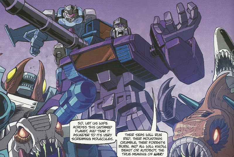 Seawing, Snaptrap, Dirge, Megatron, Skalor and Overbite in 'Beast Wars Shattered Glass by Fun Publications