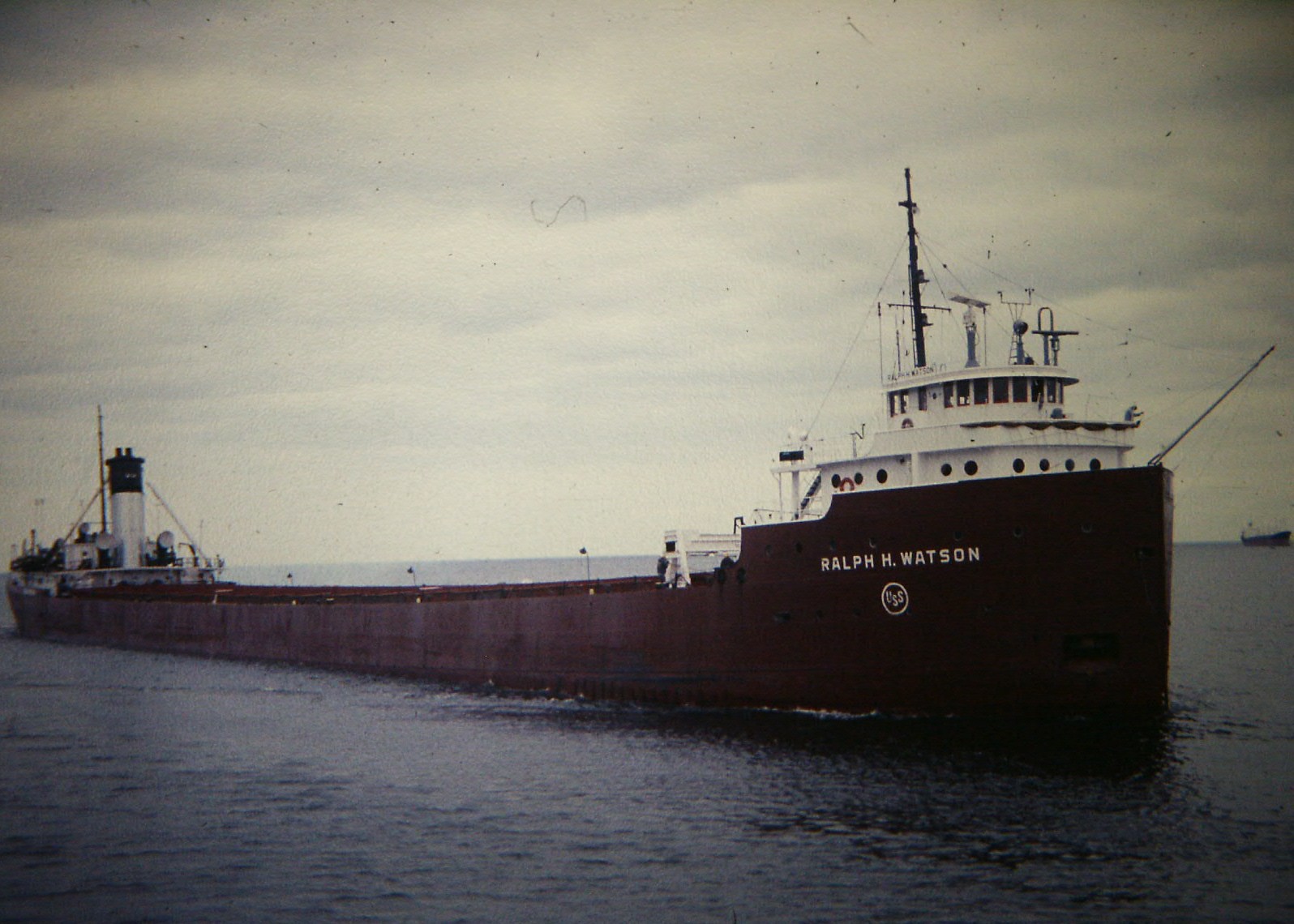 Lake freighter Ralph H. Watson, in 1979 (10508187175).jpg