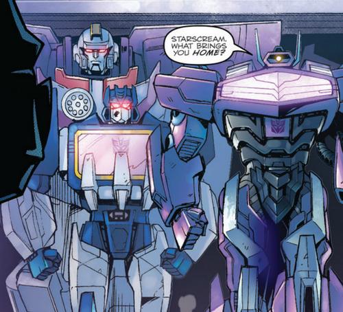 Astrotrain, Soundwave and Shockwave in Transformers: Robots in Disguise by IDW Publishing