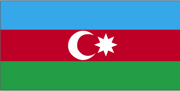Flag of Azerbaijan (WFB 2004).gif